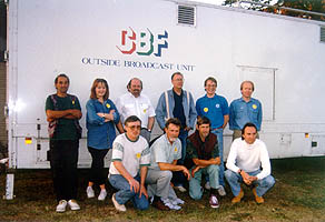 The CBF Outside Broadcast crew